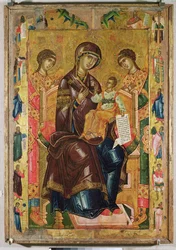 Icon of the Virgin and Child with Archangels and Prophets, 1578